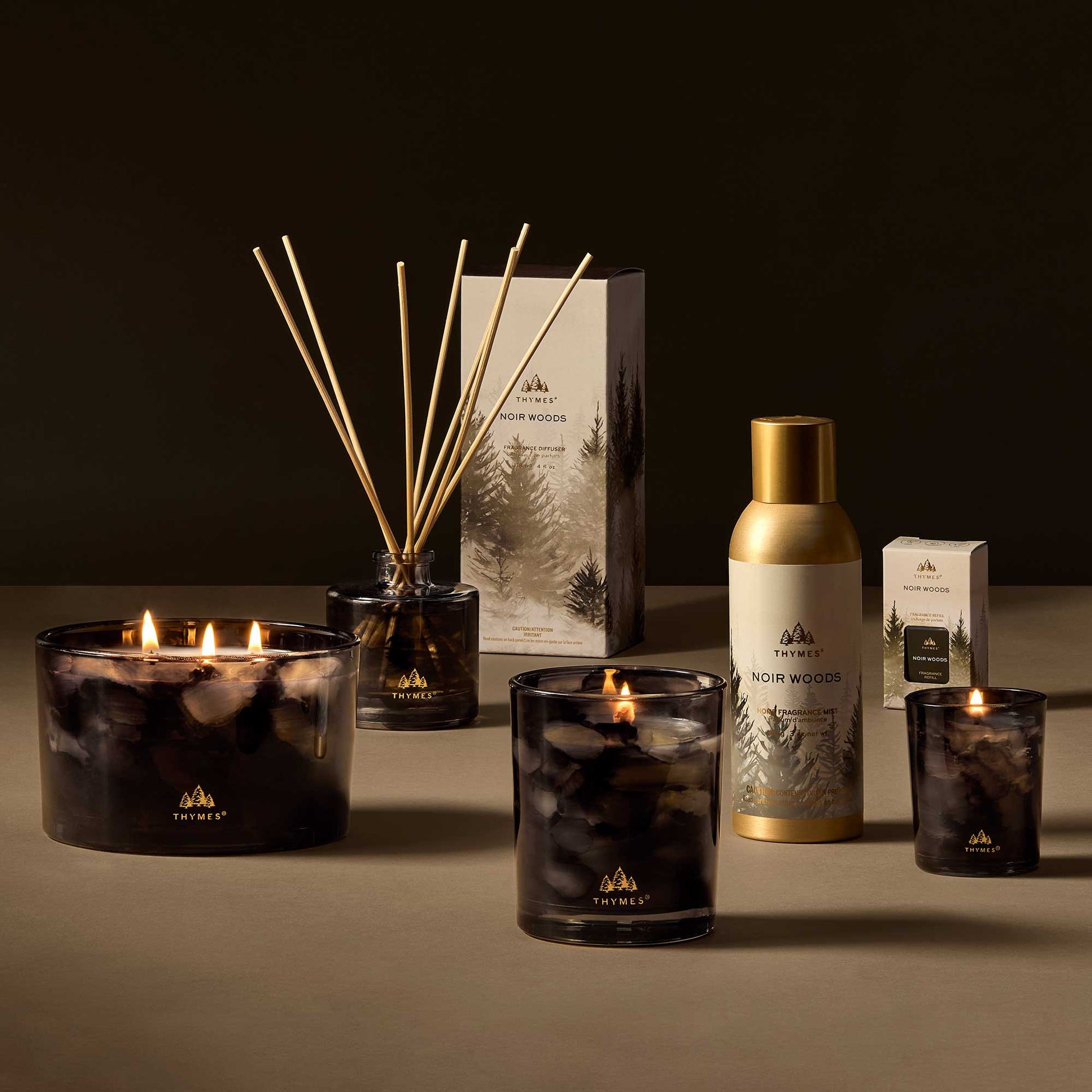 Noir Woods 3-Wick Poured Candle