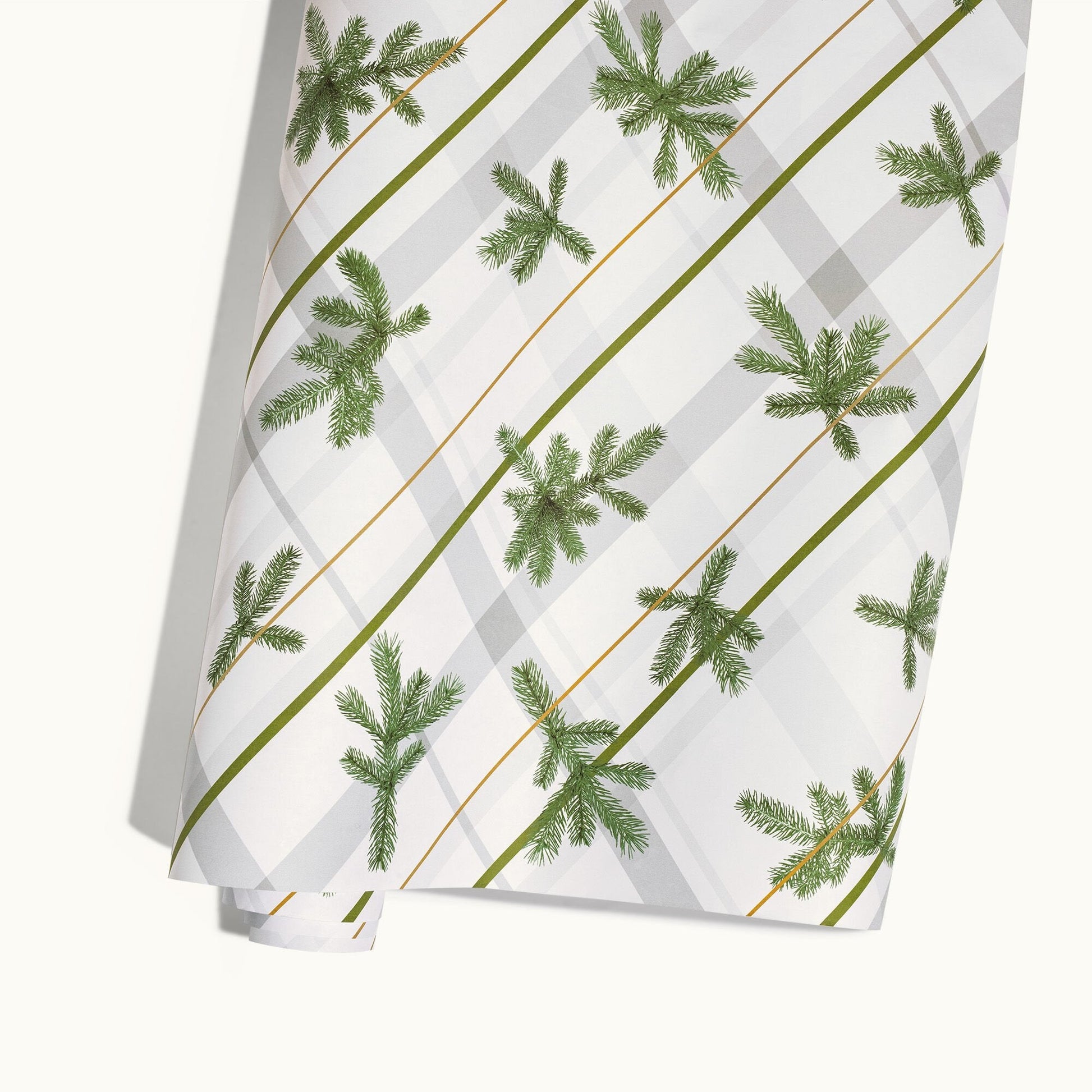 Frasier Fir® Frosted Plaid Wrapping Paper, 2 Pack